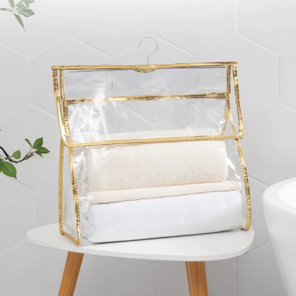 

Bathroom Accessories Shower Waterproof Hanging Clothes Bag To The Bedroom Wall Hanging Organizer Storage Bag