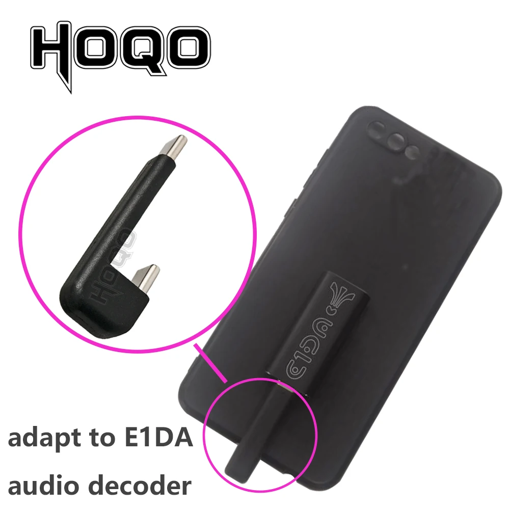 Hoqo-Tipo C cabo de carregamento síncrono, cabo OTG, USB C, macho para adaptador macho para Hiby fc3, E1DA, dispositivo DAC
