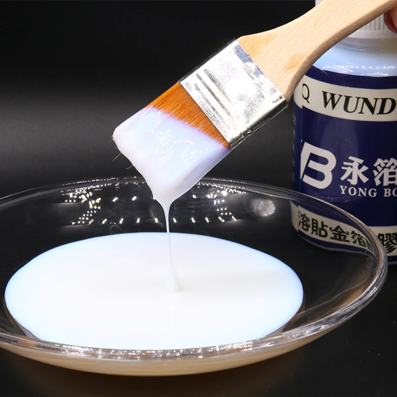 100ml/bottle Gilding Glue Gold Leaf Foil Water-based Glue for Gold Foil Sheets Arts Craft Paper Home Decortion Gilding Adhesive