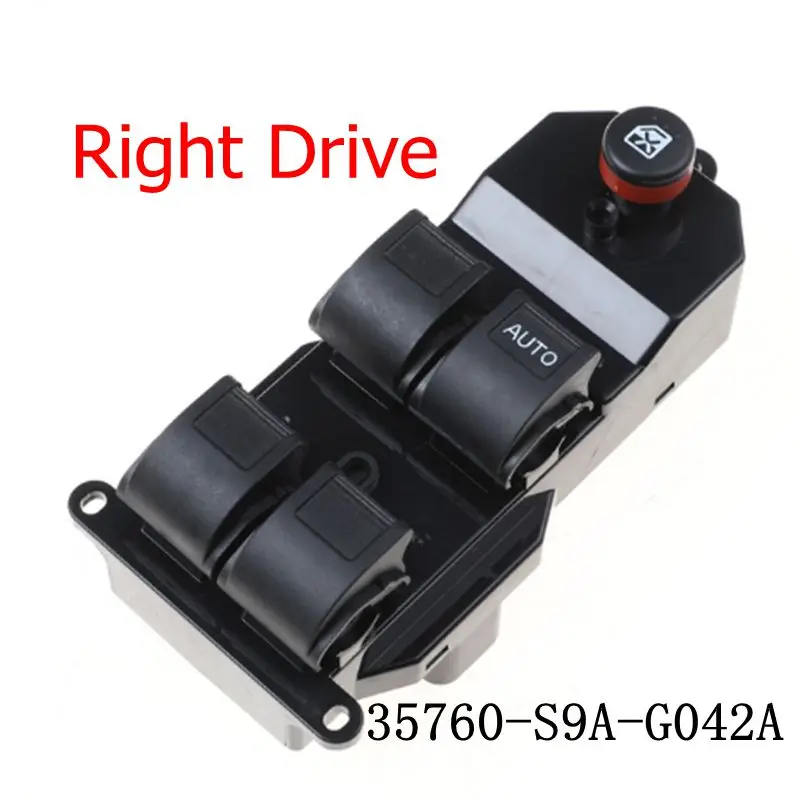 Right Drive Power Window Switch 35760-S9A-G042 35760-S9A-G042A 35760S9AG042 Fit For Honda CRV CR-V 2002-2006 Civic 2001-2005