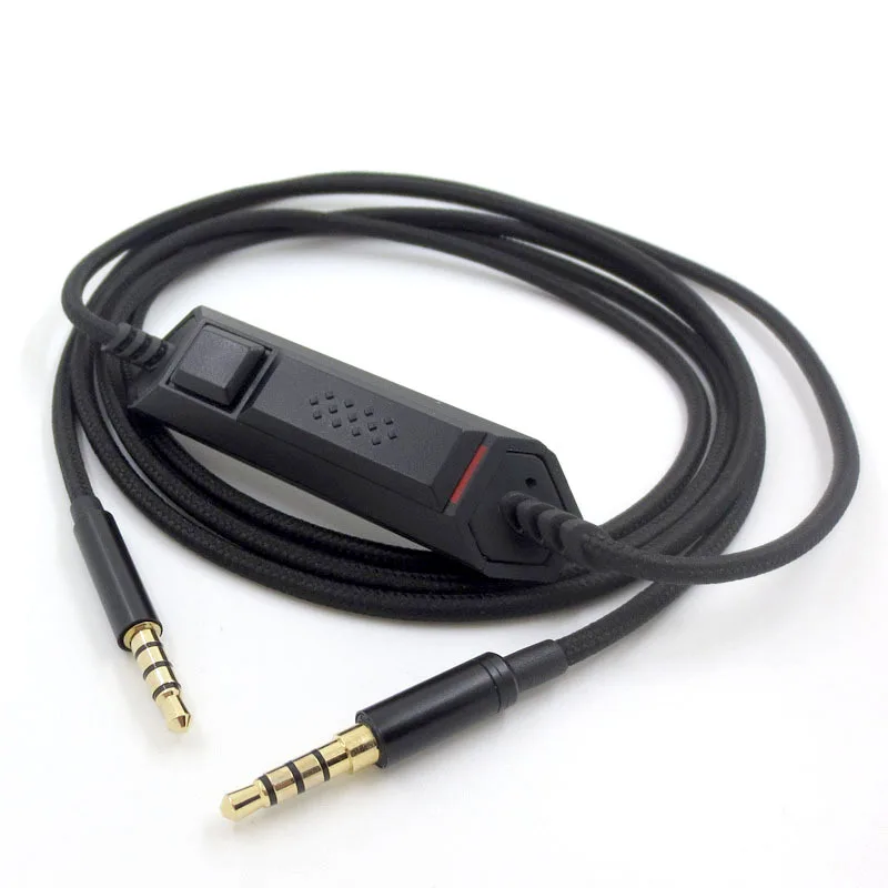 New Replacement Game Audio Cable With Microphone Wire Control for G633 G933  Cloud Alpha PS4