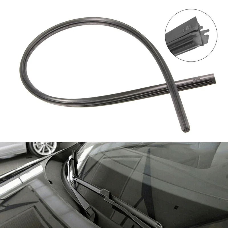 

2Pcs Universal Auto Rubber Vehicle Insert Soft Rubber Strip Refill For Frameless Wiper Blades 6mm 26" Car Accessories