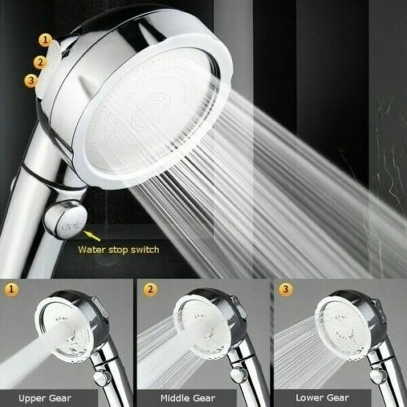 Bathroom Stainless Steel Shower Set Household Multifunctional 3 In 1 High Pressure Shower Head Hand Shower Complete Shower Set