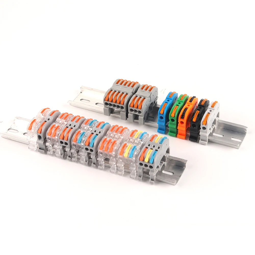 Wire Connector  Fast Universal Compact Din Rail Electric Cable LED Light Lamp Conector Wiring Conductor Terminal Block