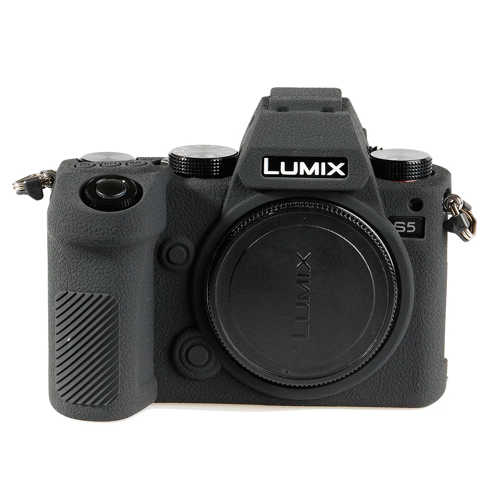 

Thicken Antiskid Soft Silicone Rubber Protective Cover camera body for Panasonic LUMIX S5 Case DSLR Bag