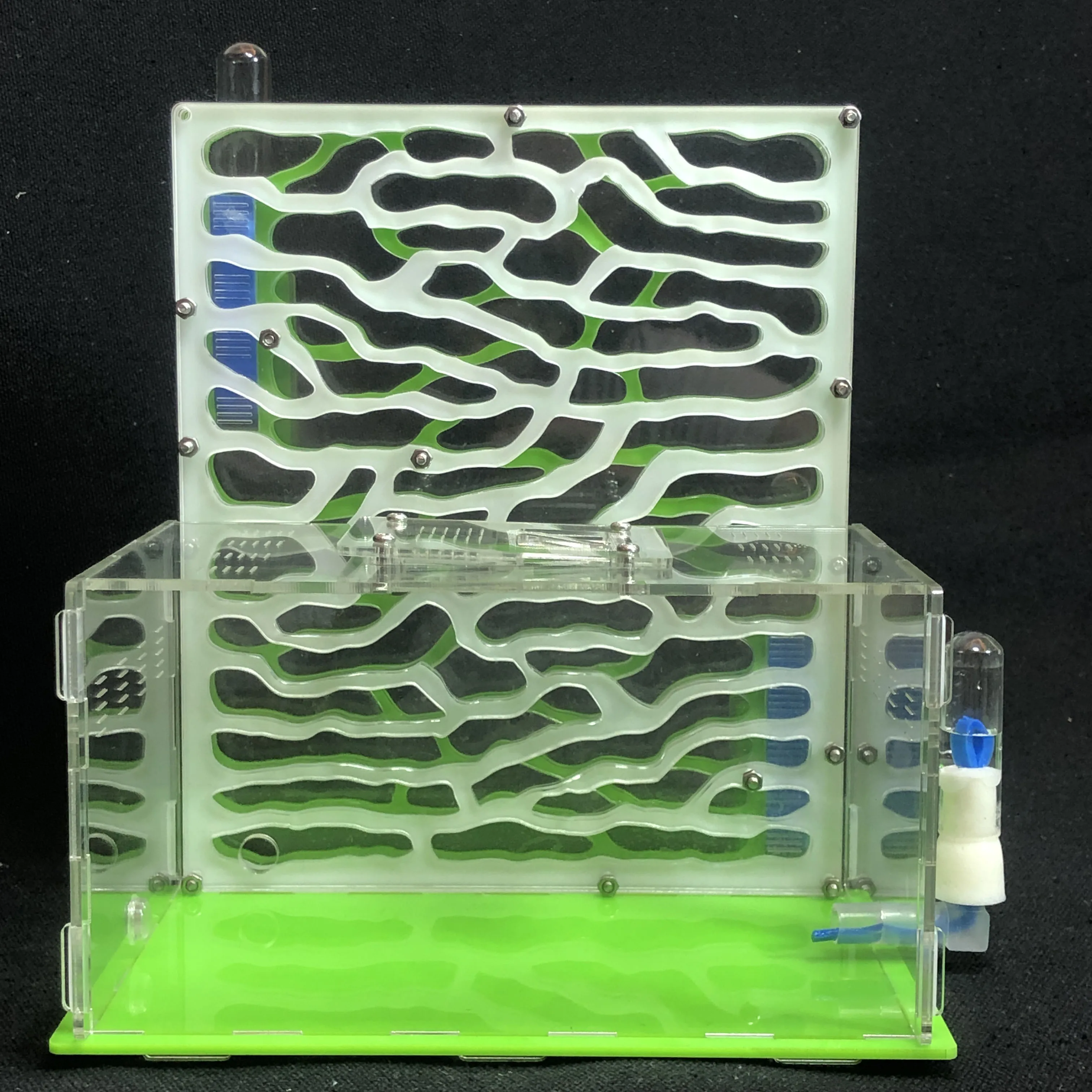 Imagem -03 - Ant Farm Acrílico com Área de Alimentação Grande Formigueiro Camadas Villa Insect Pet Formigueiro Oficina Faça Você Mesmo 19.5x15x22cm