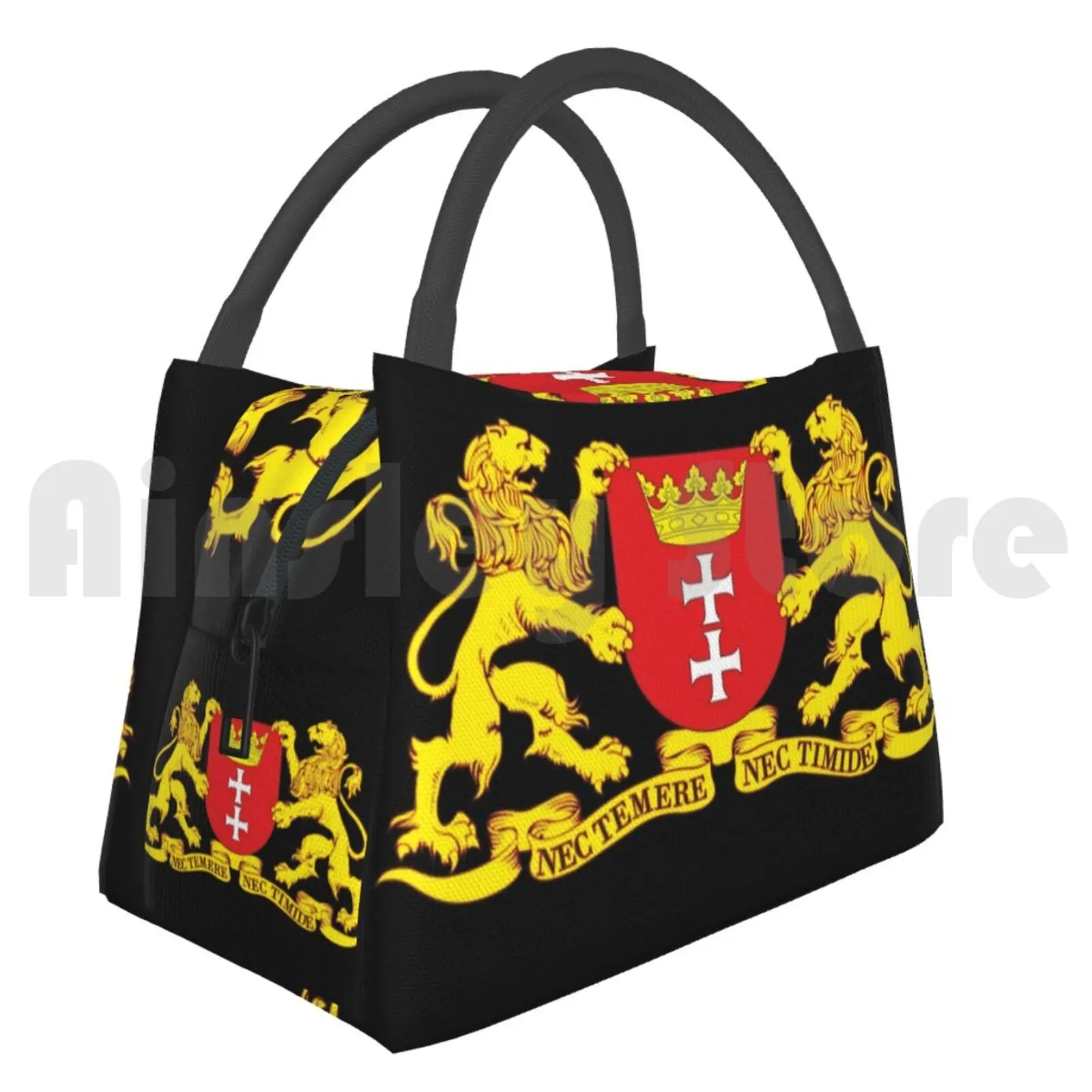 

Portable Insulation Bag Gdansk City Seal Coat Of Arms Polska Poland Polish Polski Travel Eagle Flag Warsaw