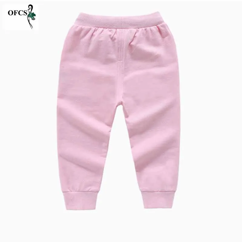 Hot Sale Teenagers Pants Solid Cartoon Boys Girls Casual Sport Pants Jogging Enfant Garcon Kids Children Trousers For 18M-12Year