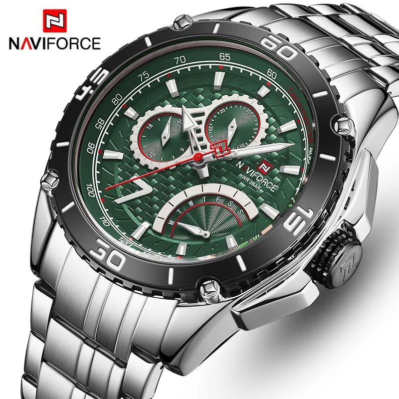 

NAVIFORCE Watch Men Luxury Brand Fashion Sport Quartz Mens Watches Stainless Steel Business Waterproof Clock Relogio Masculino