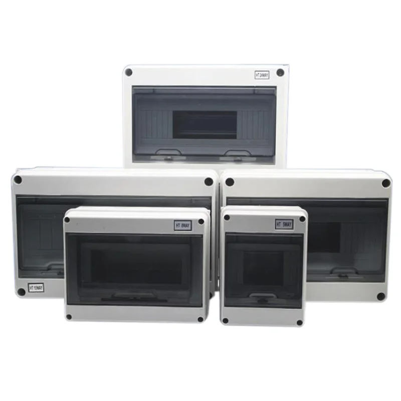 15 Way Plastic Electrical Distribution Box Waterproof MCB Box Enclosure Box Junction Box HT Series