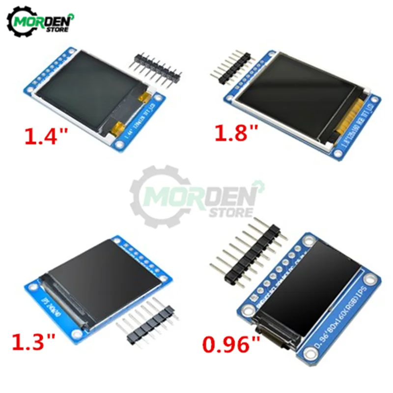 0,96/1,3/1,44/1,8 дюймовый IPS TFT SPI LCD полноцветный модуль дисплея 80X160 240X240 128X128 128X160