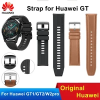 Correa de reloj de goma Original Huawei GT2 46mm FKM 22mm correa de cuero genuino Huawei GT correa de acero inoxidable milanesa Wacth