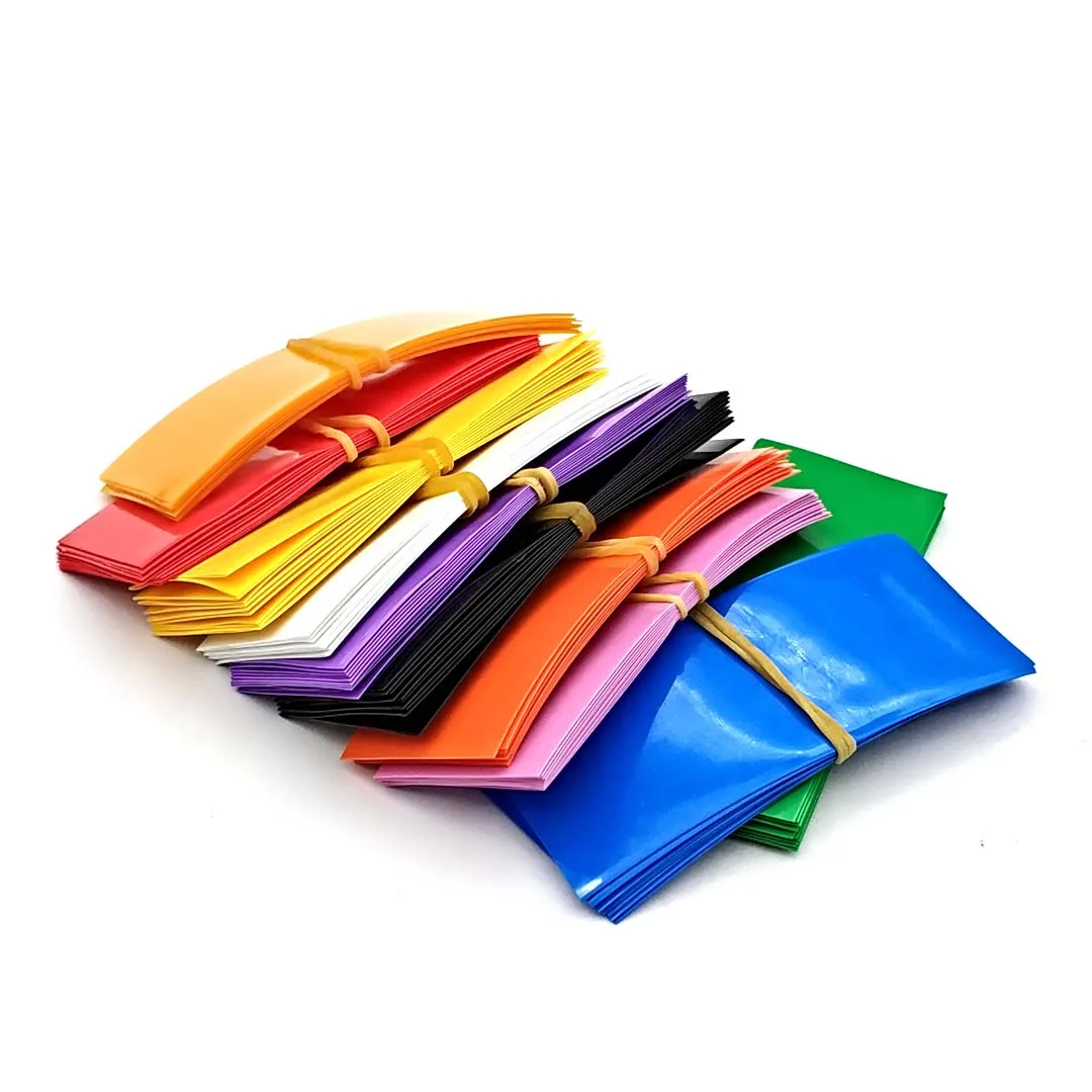 Pvcバッテリー熱収縮チューブ,事前にカットされたバッテリーカバー,18650