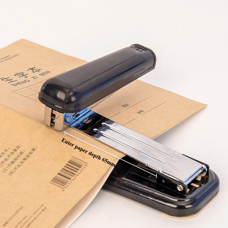 Deli 0414 0828 rotatable stapler 20 sheets papers capacity match 24/6-26/6 staple office suppliers hand paper binding stapler