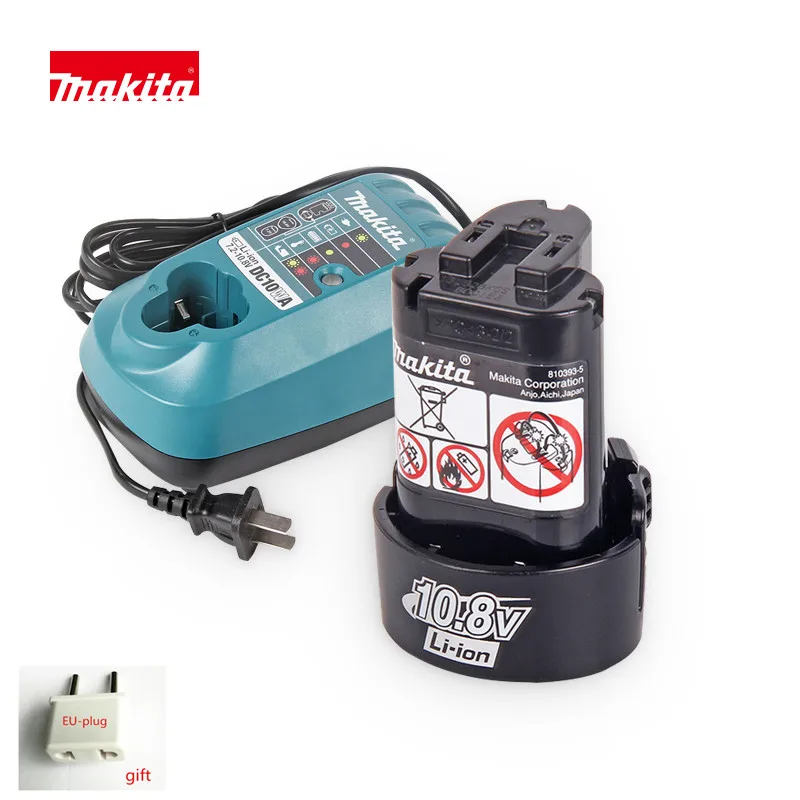 Charger Makita DC10WA for  BL1013 7.2V 9.6V 10.8V Li-ion Battery DF030D DF330D DF030DWE TD090D CL104Z CL100DW CL100DWZ TD090DWE