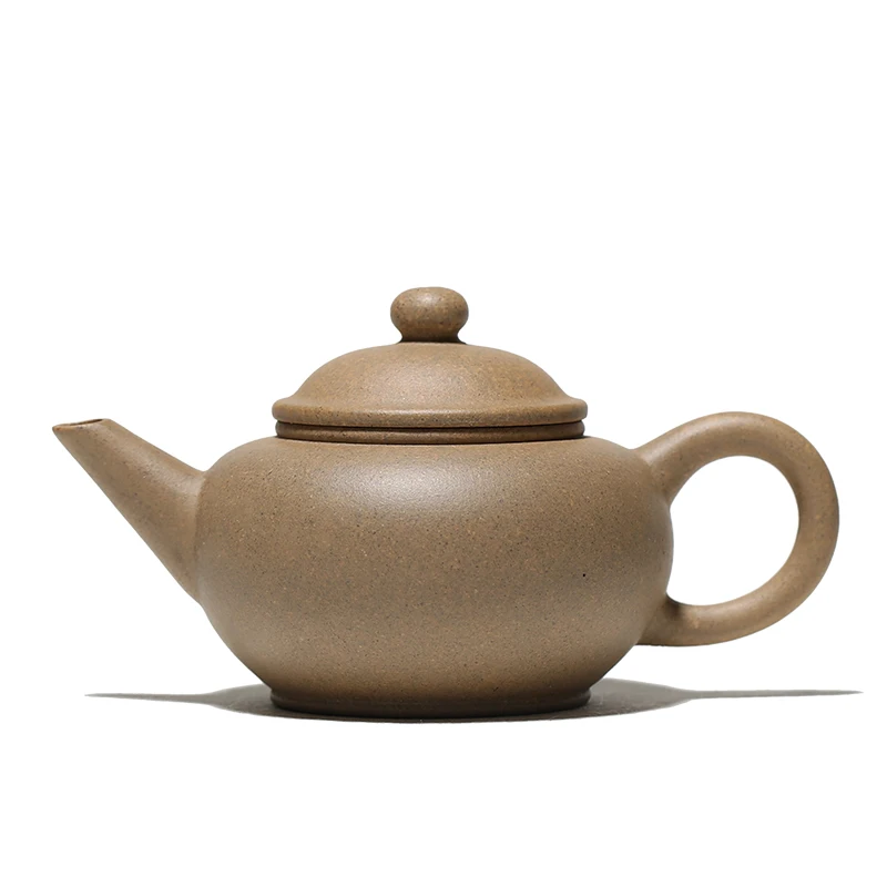 |pure handmade purple clay teapot tea fighting skit teapot Benshan section clay old factory sample horizontal pot 110cc