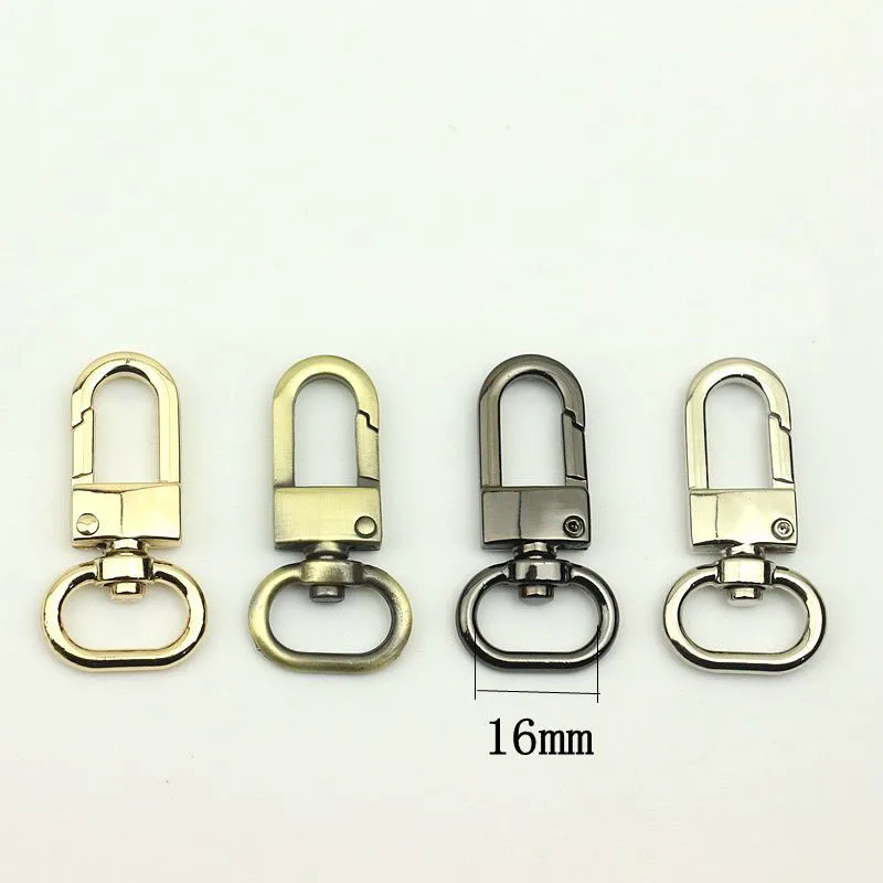 

30pcs 16mm Metal Hanger Buckles Bags Swivel Clasps Lobster Handbag Belt Strap Chain Snap Hook DIY Bag Parts Hardware Accessories