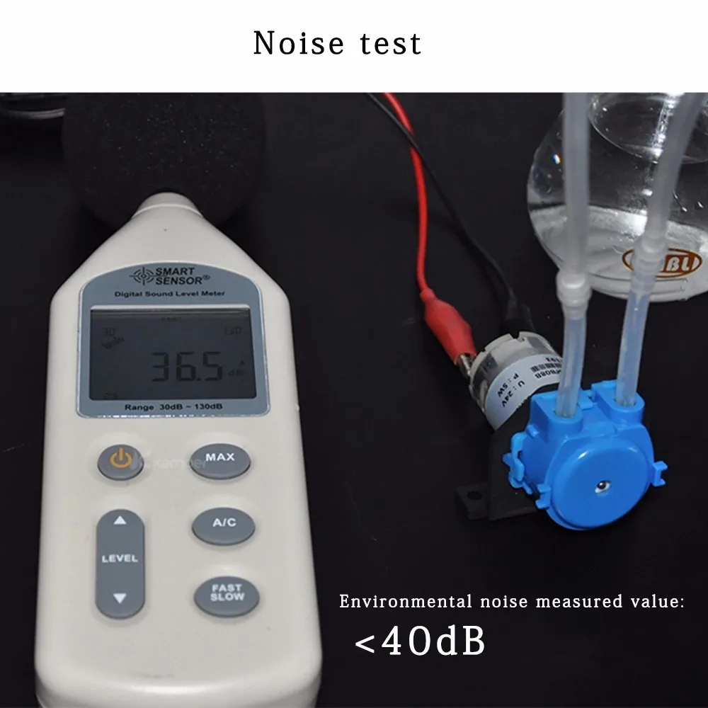 Bomba dosificadora peristáltica, cabezal dosificador con conector para Arduino Aquarium Lab, analizador Diy, 12V/24V DC