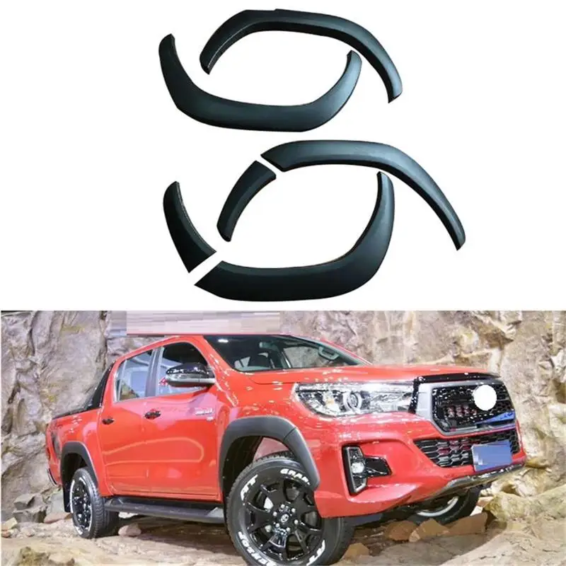 

Wheel Arch Fender Flares Mudguards For Toyota Hilux Revo Rocco 2015 2016 2017 2018 2019 2020 Matte Black 6pcs/set 5"