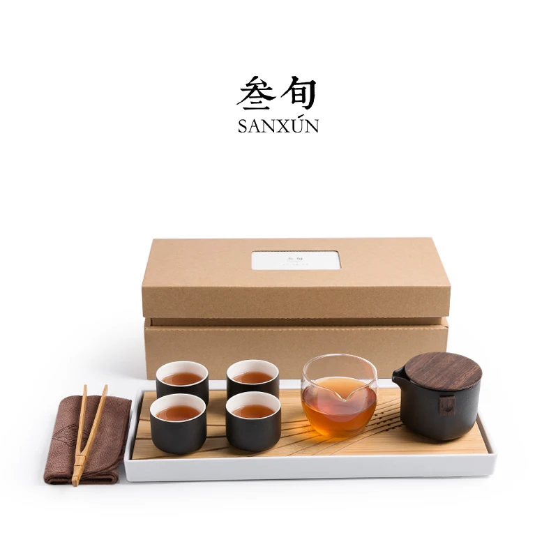 

Ceramic Tea Set Aesthetic Charms Teaware Kung Fu Teapot and Cup Set Tea Ceremony Gift Box Tetera Porcelana Teaware Sets BG50TS