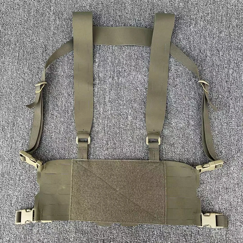 Tactical Lightweight Chest Rig Airsoft Laser Cutting Molle Harness Chest Hanging Front Vest Hunting Vest Equipment