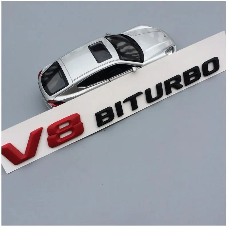 

1pc ABS V8biturbo V8 3d Auto Sticker Emblem Badge Embleme Emblema