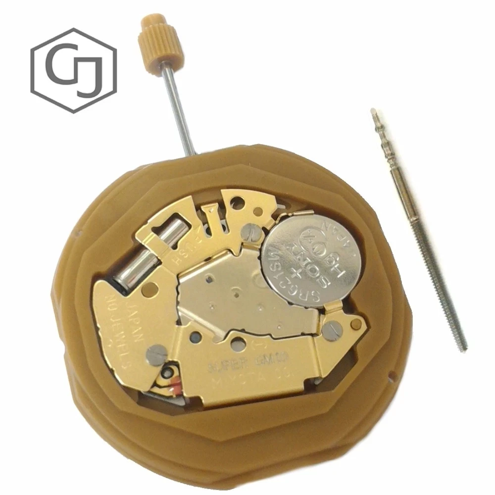 MIYOTA GM10 Genuine Quartz Watch Movement 10 1/2 Flat Range 3H Date