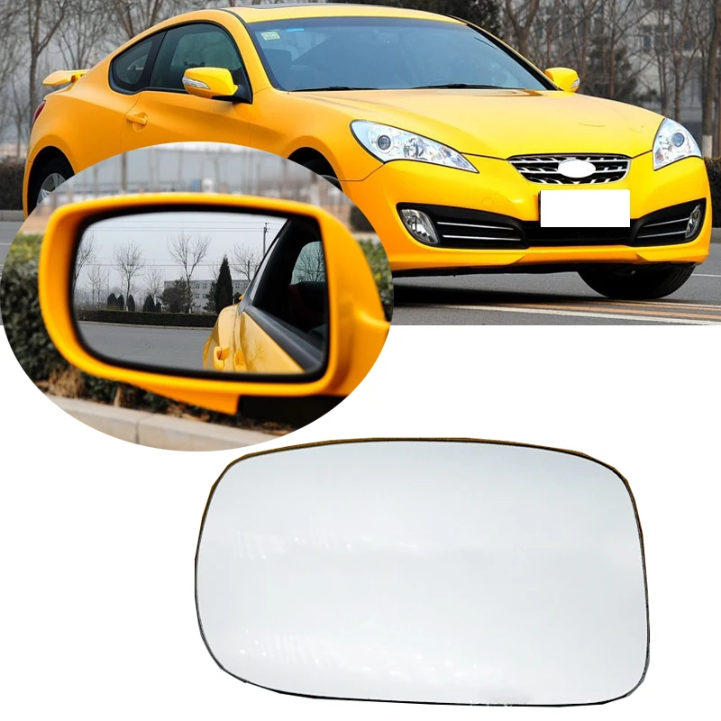 

Roavia For Hyundai Genesis Coupe Tiburon 2008-12 with Heating or No Car Outside Rearview Mirror Glass Side Rear View Mirror Lens