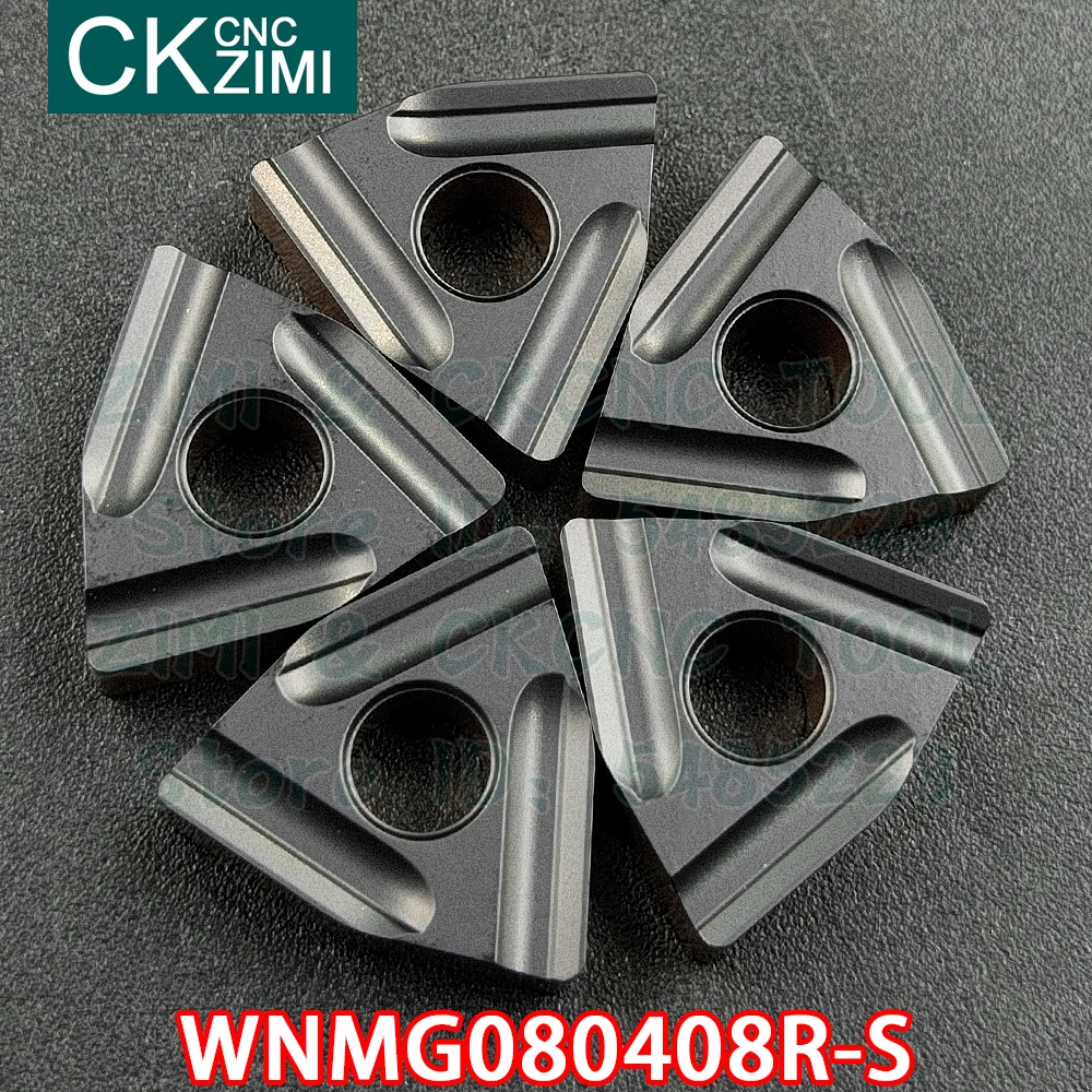 WNMG080408R-S WNMG 080408R S carbide inserts Slotted Cutting inserts turning tool CNC milling cutter Metal Lathe tools for steel