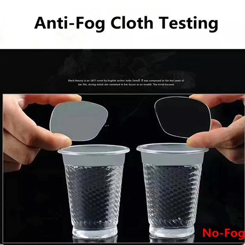 2Pcs Top Updated-Version Recyclable Dry Anti-Fog Cloth 15*15 Super-Fiber Nano Anti-Mist Glasses Wipe Multi-Function Soft