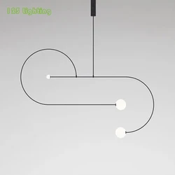 Modern Black Metal Restaurant Pendant lights Concise Home Loft Parlor Hanging Light Special Pendant Lamp 110-260V Nordic Lamp