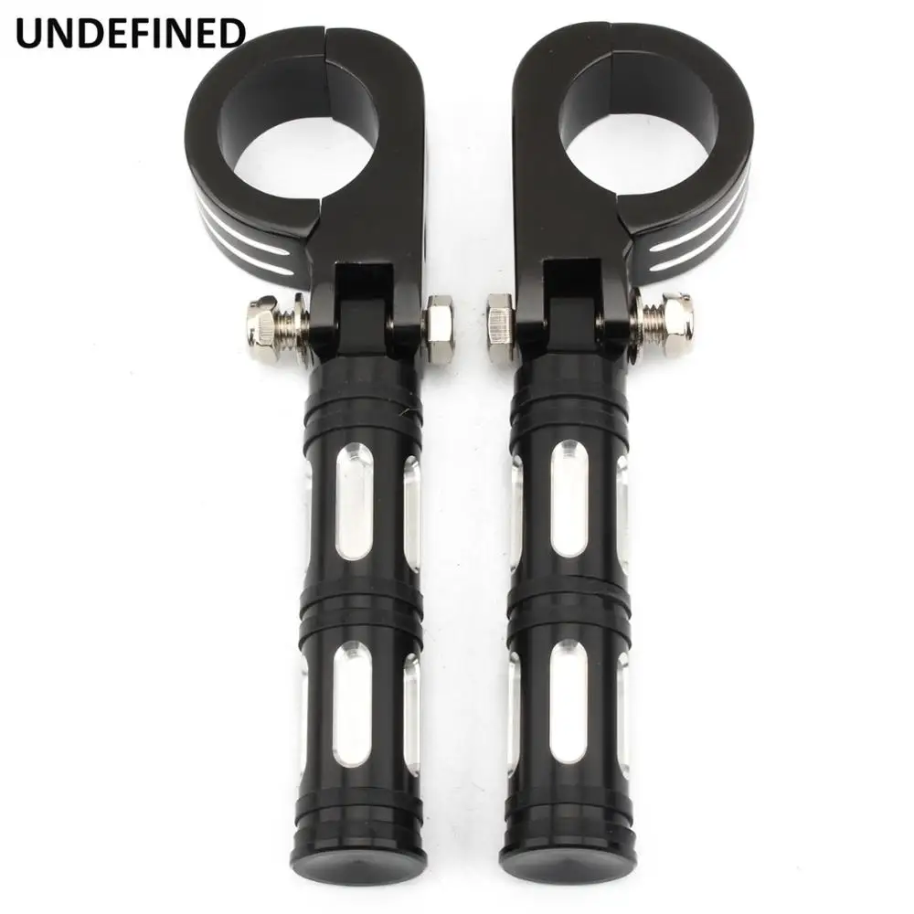 32mm 38mm Motorcycle Highway Pegs Engine Guard Crash Bar Foot Pegs Footrest Clamps For Harley Street Glide Dyna Chopper Bobber