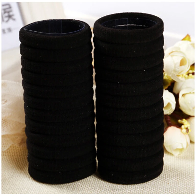 50/100pcs Colorful Elastic Hair Bands for Women Girls Hair Rubber Band Rope Ties Gum Black Ponytail Holder Hair Accessories