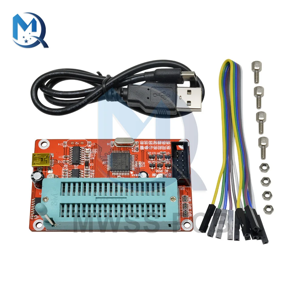 PIC SP200S Programmer Burner Microcontroller Module 24/93 Series EEPROM Memory Chip PCB Board Mini USB Cable with Dupont Line