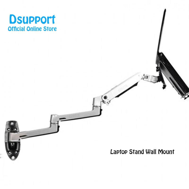 XSJ8013WT Wall Mount Laptop Holder Ultra Long Arm Aluminum Mechanical Spring Full Motion Laptop Mount Arm Monitor Holder Lapdesk