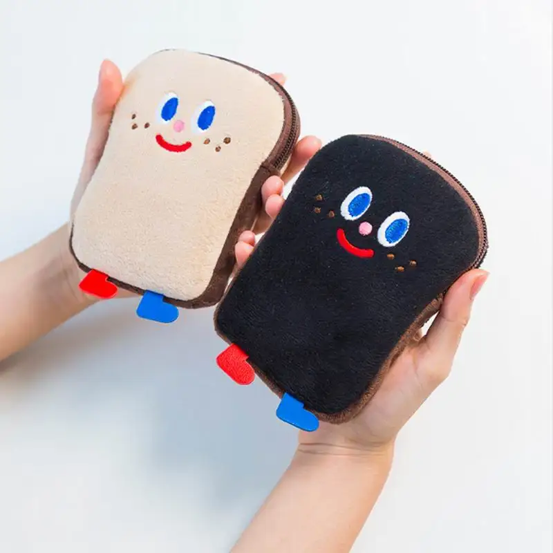 Bentoy Milkjoy Flannel Soft Cute Girls Coin purse Student Bus Bank Card Holder Case Women Phone Bag Mini Money Bag Coin Pouches