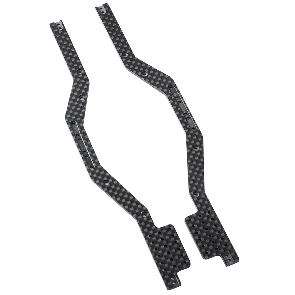 YEAHRUN Carbon Fiber Extension Chassis Frame Rails for Axial SCX24 Deadbolt C10 Wrangler Gladiator Bronco 1/24 RC Car Model Part