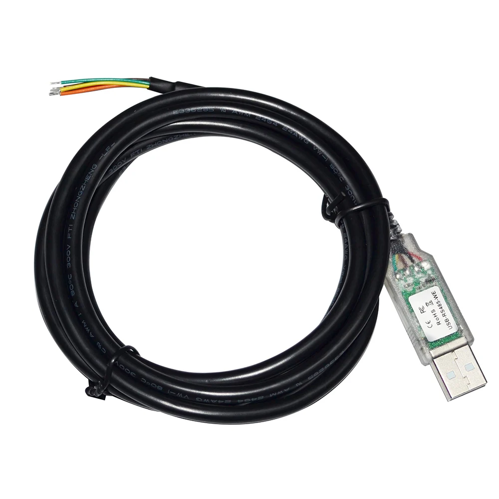 FTDI FT232RQ CHIP USB TO 6PIN 6 CORE WIRE END OPEN RS485 CONVERTER SERIAL COMMUNICATION CABLE COMPATIBLE USB-RS485-WE-1800-BT