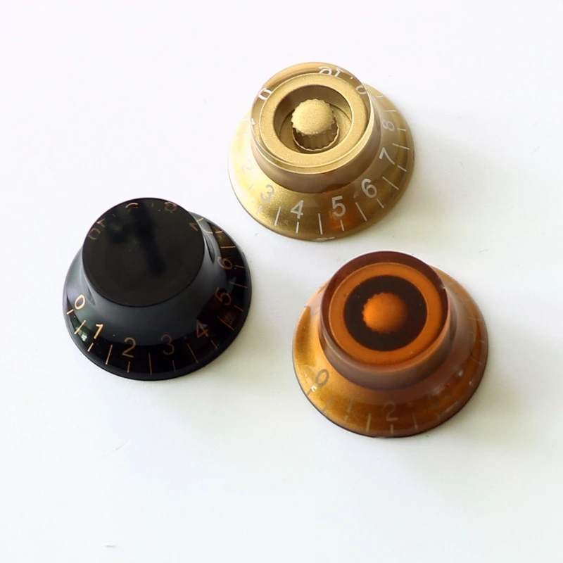 4pcs Hat LP guitar knobs for speed volume tone control knobs in black gold and more colors