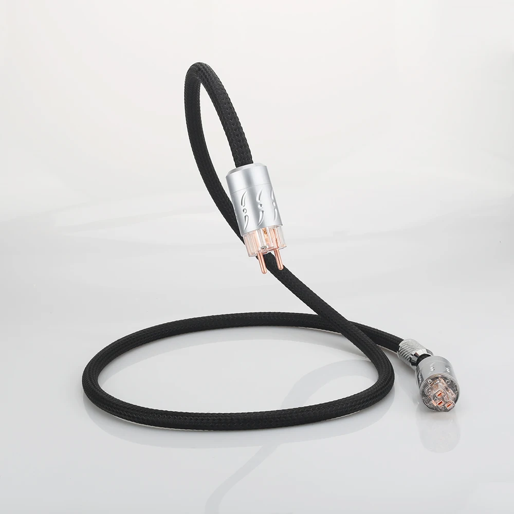 

Viborg MTU-VP1501 Hi-End OFC Copper Schuko Power Cord Cable HIFI Extension Power Cable 1.8M