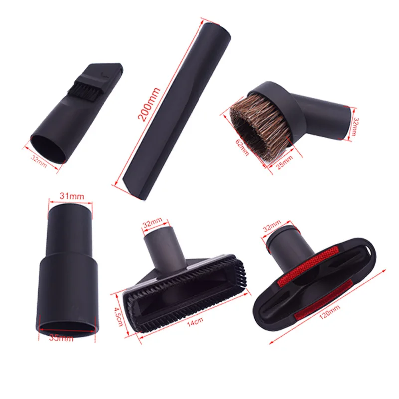 32mm 35mm Vacuum Cleaner Brush Nozzle Home Dusting Crevice Stair Tool Kit Dust Daddy Micro Tool Brush Pipe