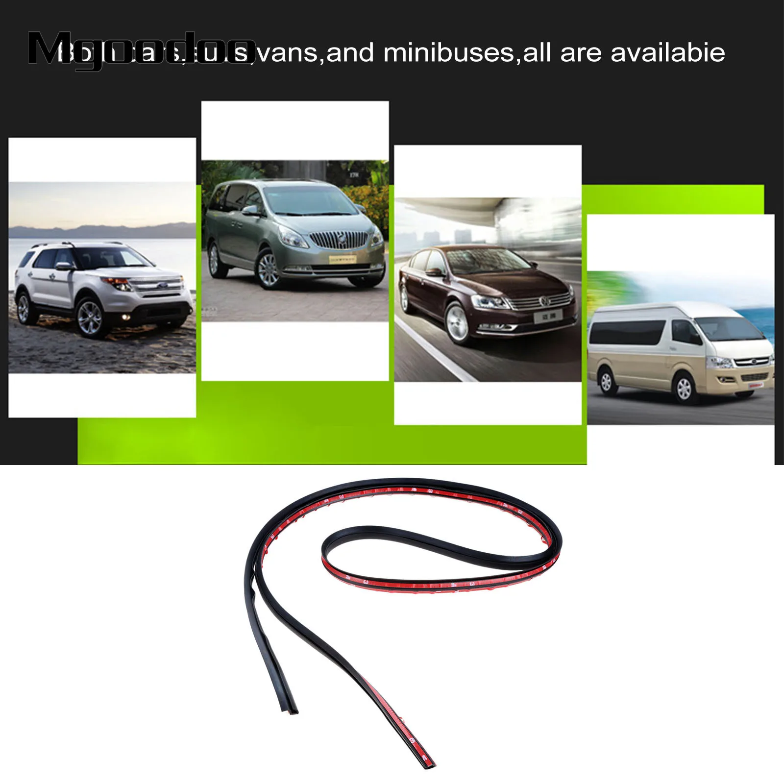 Car Accessories 2M B Pillar Type Car Rubber Seal Strip Anti-Noise Auto Rubber Seals Dustproof Sealing Strips Car Styling