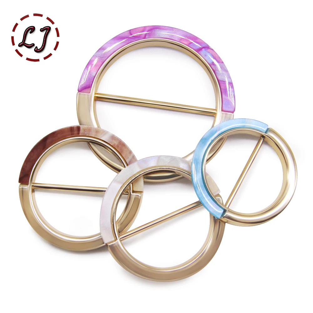 New 35/40/45mm Fashion Metal Resin Belt Buckles Crafts Decoration Buckles For Women Overcoat Windbreaker DIY Sewing Accessories