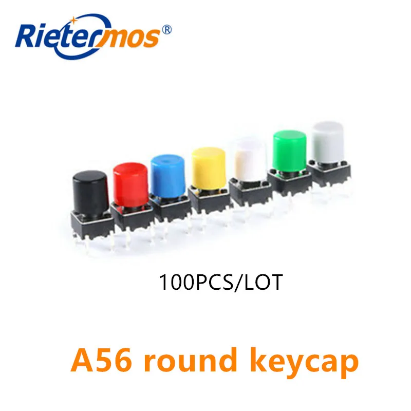 100pcs  A56 round keycap inner diameter 3.2mm suitable for 6*6 round head switch