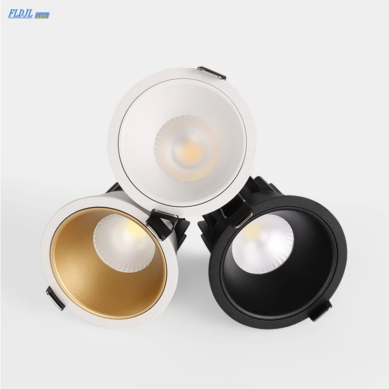 

Super Bright Recessed LED Downlight COB 7W 12W Warm White Nature White Cold White Recessed LED Lamp Spot Light