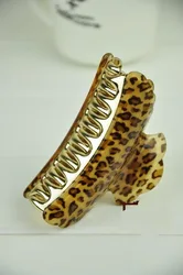 Pinzas acrílicas para el pelo para mujer, pinza de leopardo, accesorios para el cabello, tocado