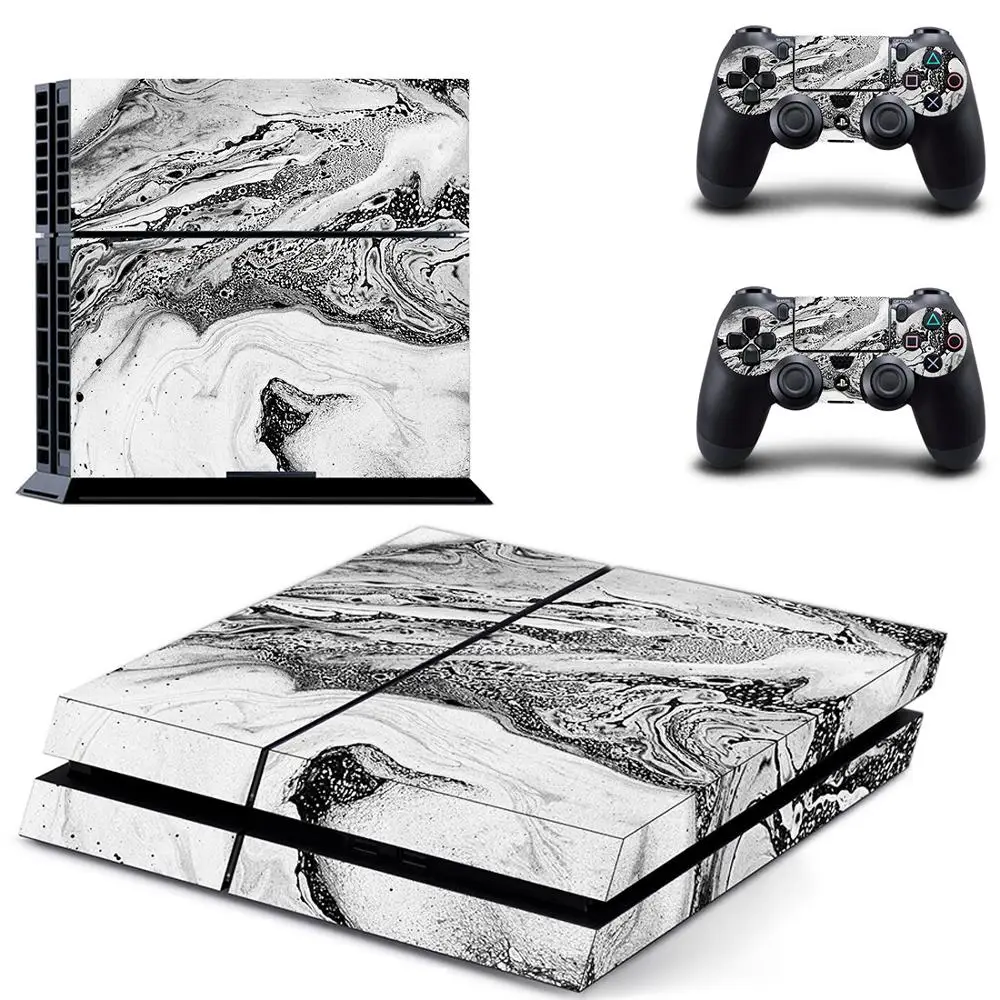 Marble Stone PS4 Stickers Play station 4 Skin PS 4 Sticker Decal Cover For PlayStation 4 PS4 Console & Controller Skins Vinyl