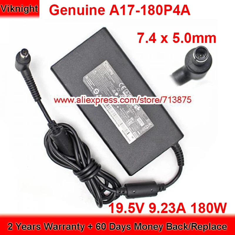 

Genuine Thin A17-180P4A AC Adapter 19.5V 9.23A 180W A180A049P for ACER NITRO 5 GAMING AN571-41-R4UB with 7.4 x 5.0mm Plug