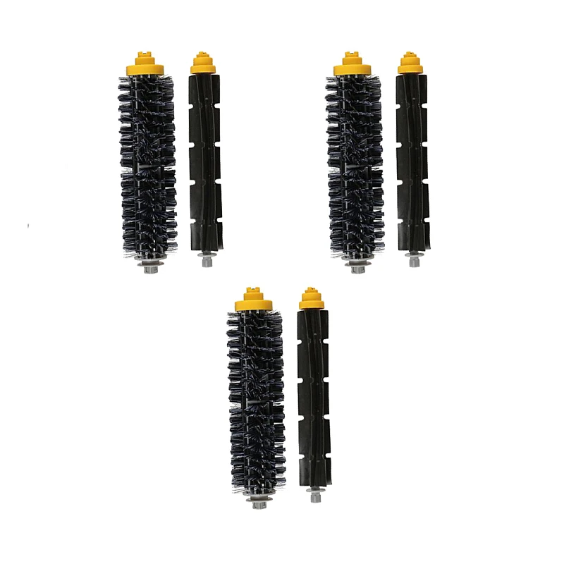 Juego de cepillos de rodillo principal para iRobot Roomba serie 600, 605, 606, 616, 620, 650, 655, 660, 625, 676, 680, 690, 3 juegos