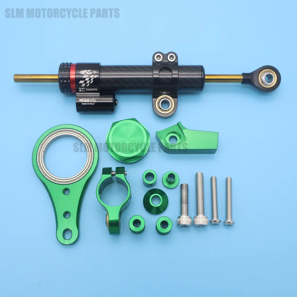 ZX6R Full Set of Steering Damper Mounting Bracket Kit For Kawasaki ZX6R 2005 2006